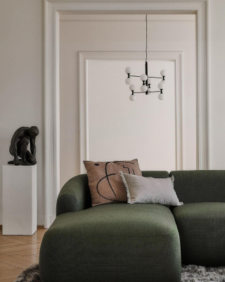 Фото Чёрная люстра Гровер  Louvre Home