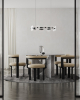 Фото Черная круглая люстра Милфорд Louvre Home