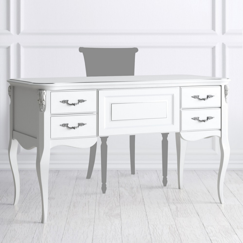 Фото Кабинетный стол пристенный Silvery Rome Kreind