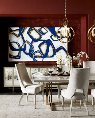 Фото Золотая люстра Оуэн  Louvre Home