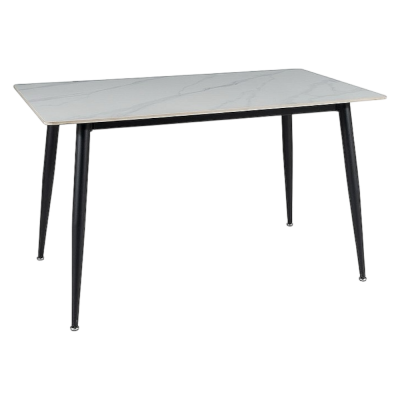 Стол обеденный RION 160 (белый/черный)
