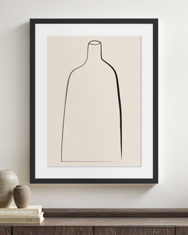 Постер Minimal Vase в чёрной раме