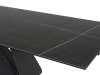 Стол обеденный DIUNA Ceramic 160x90 раскладной (черный мат)