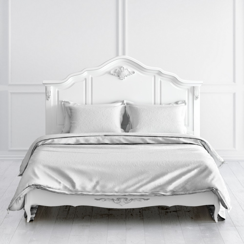 Кровать R10 Silvery Rome Белый 160*200