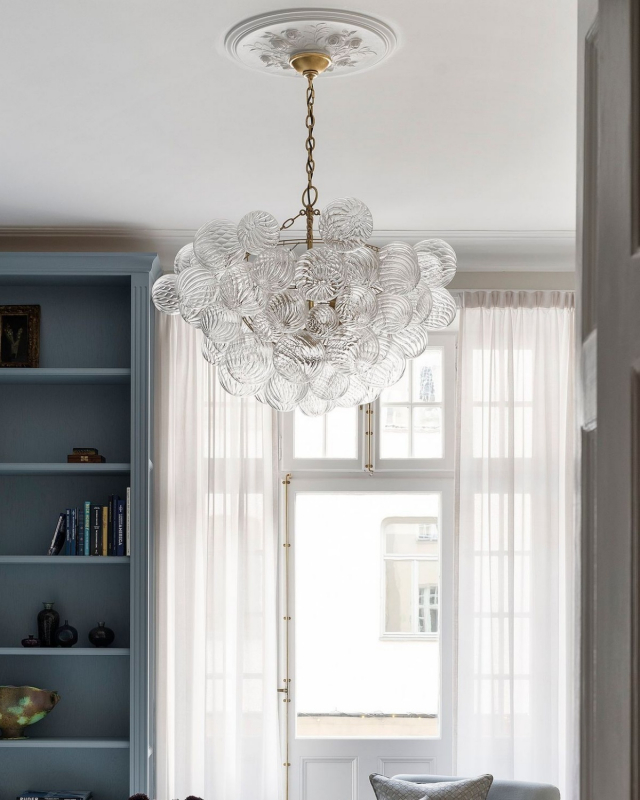 Фото Стеклянная люстра Алисия [М]  Louvre Home