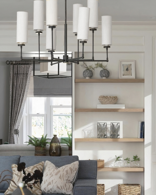 Фото Черная люстра Новара  Louvre Home