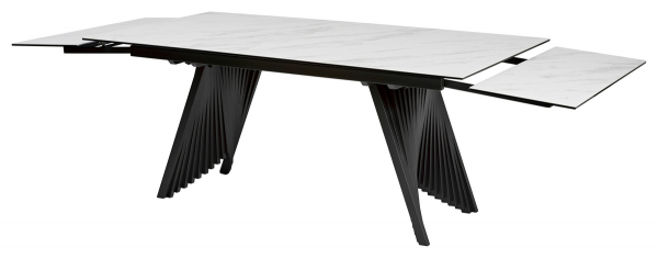 Стол обеденный IVAR 180x98 MARBLES KL-99 Белый мрамор, итальянская керамика, ®DISAUR