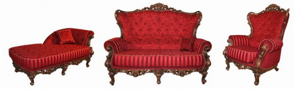 Диван Царский красный 1750х900х1300