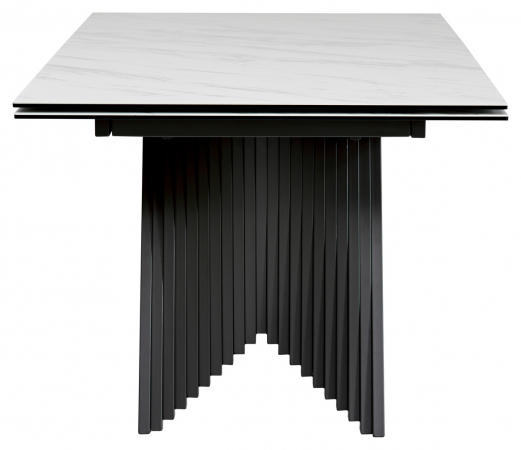 Стол обеденный IVAR 180x98 MARBLES KL-99 Белый мрамор, итальянская керамика, ®DISAUR