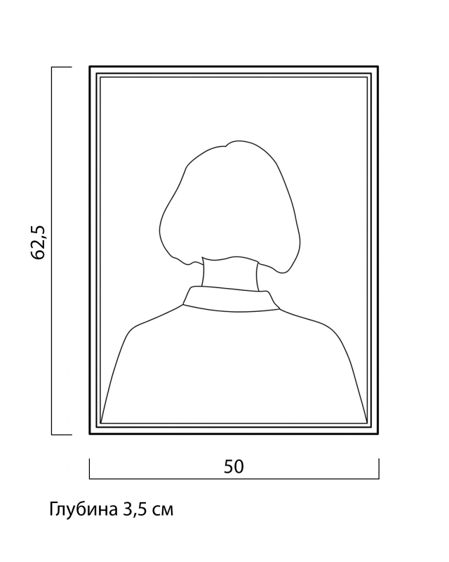 Фото Жикле на холсте Outline  Louvre Home