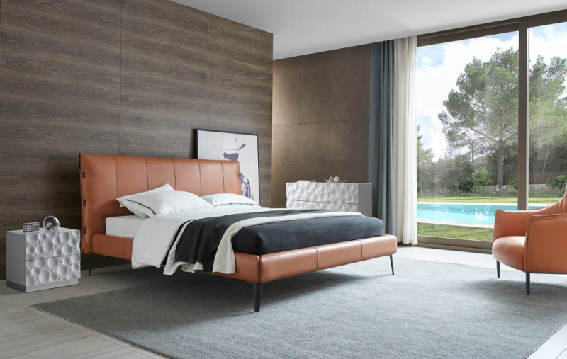 Кровать GC1727 160x200 BROWN