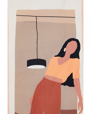 Фото Интерьерный жикле Leaning woman Louvre Home