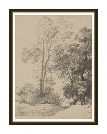 Фото Постер в винтажном стиле Pastoral Sketch Louvre Home