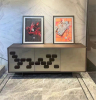 Дизайнерский комод-буфет Bricks, орех, Серо-бежевый, 180×40×75 см