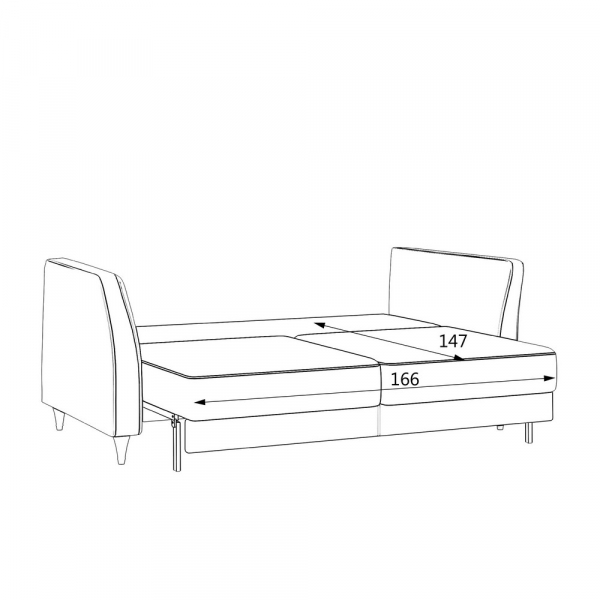 Диван M24D 200/100/77 зеленый