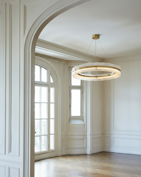 Фото Золотая круглая люстра Берген  Louvre Home