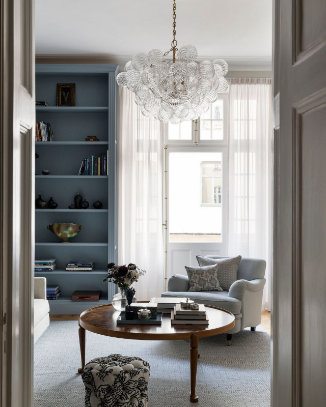 Фото Стеклянная люстра Алисия [М]  Louvre Home