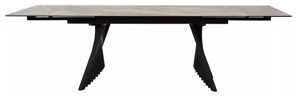 Стол обеденный IVAR 180x98 MARBLES KL-80 Серый мрамор, итальянская керамика, ®DISAUR