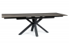 Стол обеденный COLUMBUS Ceramic 160x90 раскладной (эффект дерева/черный)