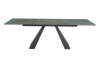 Стол обеденный SALVADORE Ceramic 160x90 (бирюзовый Ossido Verde/черный мат)