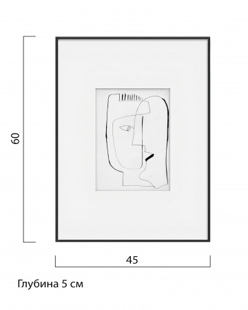 Фото Интерьерный постер Drawing - I Louvre Home