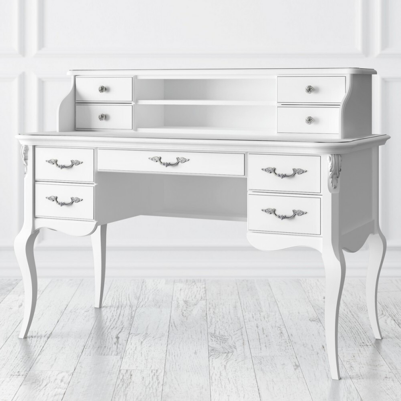 Фото Кабинетный стол пристенный Silvery Rome Kreind