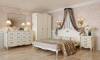 Кровать R10 Romantic Gold Слоновая кость с золотой патиной 180*200