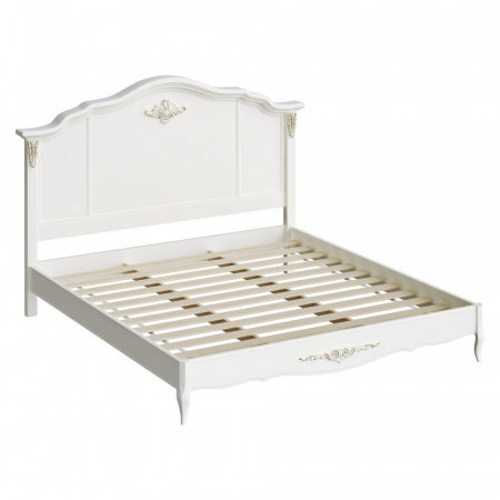 Кровать R10 Romantic Gold Слоновая кость с золотой патиной 180*200