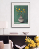 Постер Flowers &amp; striped vase