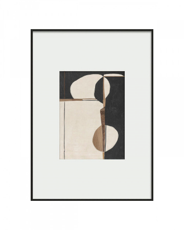 Фото Интерьерный постер Black &amp; beige abstraction Louvre Home