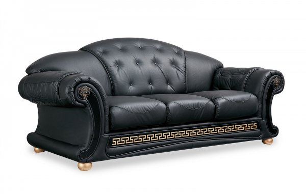 Диван Versace black 3-х местный