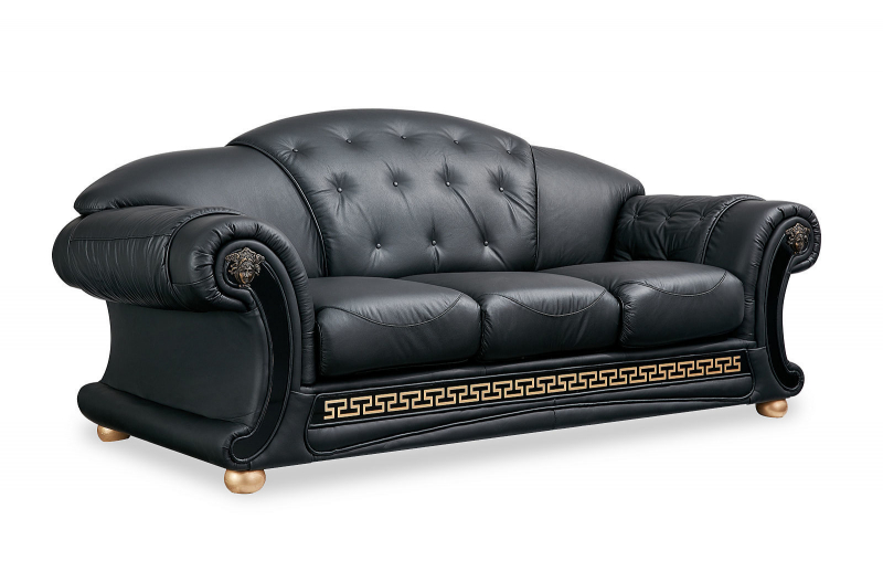 Диван Versace black 3-х местный