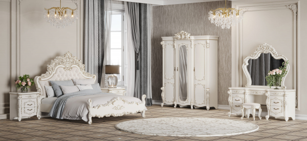 Кровать Венеция 160x200 Кремовый