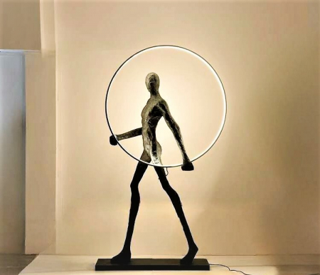 Торшер Man Carries Light Circle